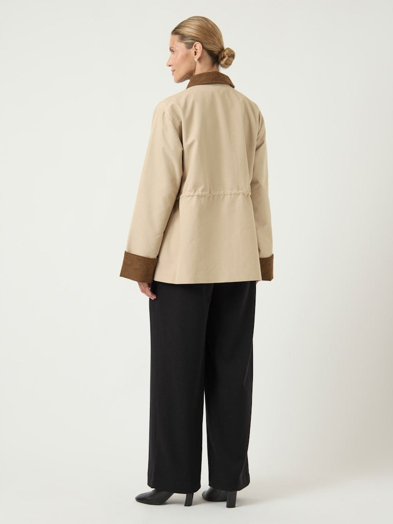 YASANCA Veste Parka Femme Coton Élastique