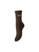 PCSEBBY Chaussettes longues pailletées à slogan — Pieces — Hot Fudge REBELLE — packshot | Appart 17 Bruxelles