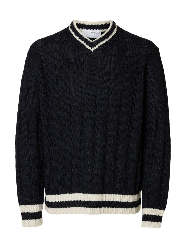 SLHROY Pull Homme Pullover V-Neck