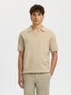 SLHTELLER SS KNIT POLO NOOS — SELECTED HOMME BLACK | Appart 17 Bruxelles
