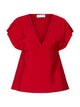 SLFCALA Top Femme Col V ÉcoViscose — SELECTED FEMME BLACK | Appart 17 Bruxelles