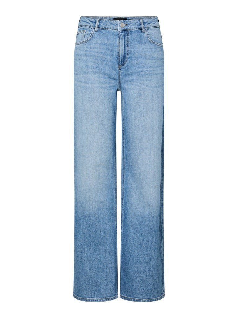 PCSILKE Jeans Femmes Évasés Tissu Recyclé