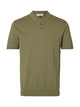 SLHBERG Polo Tricot Coton Bio Hommes — SELECTED HOMME BLACK — vue 12 | Appart 17
