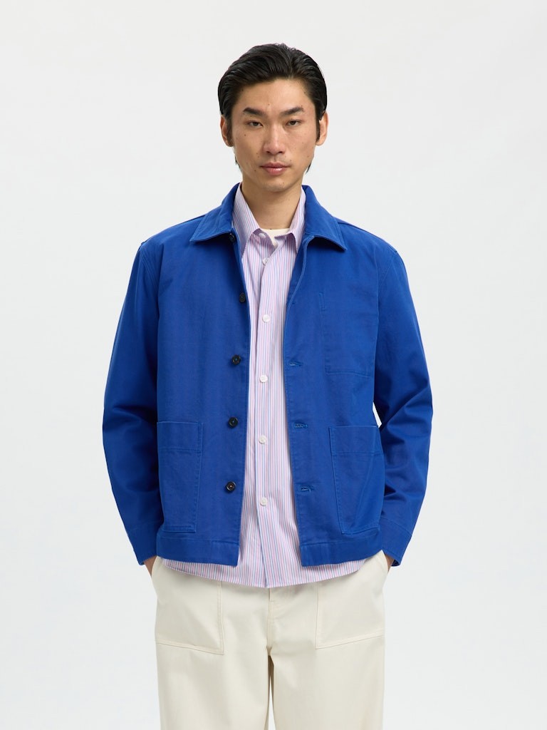 SLHREGULAR Chemise Overshirt Coton Élasthane