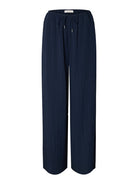 SLFIONA Pantalon Taille Haute ÉcoViscose — SELECTED FEMME BLACK | Appart 17 Bruxelles