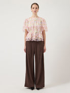 YASLEANNA Blouse Feminine Organza Matériau Écologique — YAS — détail | Appart 17