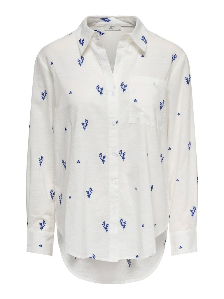 JDYKIMIE Chemise Femme Manches Longues Coton