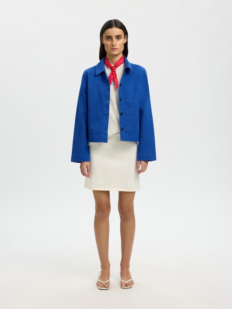 SLFREGULAR T-Shirt Femme Organic Cotton — Selected — zoom matière | Appart 17