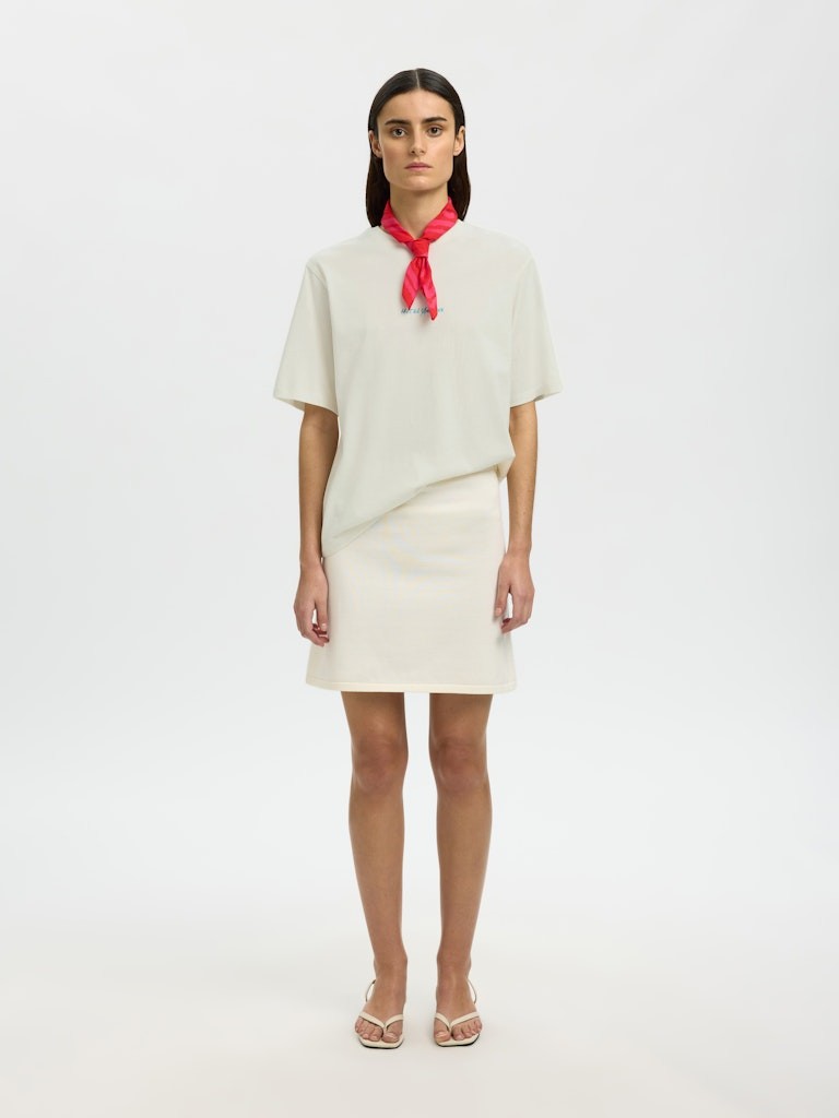 SLFREGULAR T-Shirt Femme Organic Cotton — Selected — porté | Appart 17