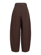 VIJEMMA Pantalon barrel taille haute en coton — VILA — Coffee Bean — packshot 7 | Appart 17 Bruxelles