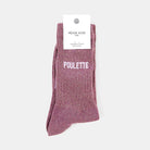 Chaussettes « Poulette » pailletées — Félicie Aussi — Raisin pailleté — vue 2 | Appart 17 Bruxelles