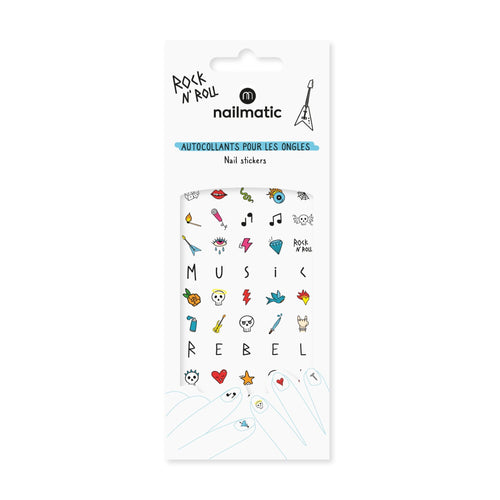 55 stickers pour ongles, Rock ou Années 70 — Nailmatic