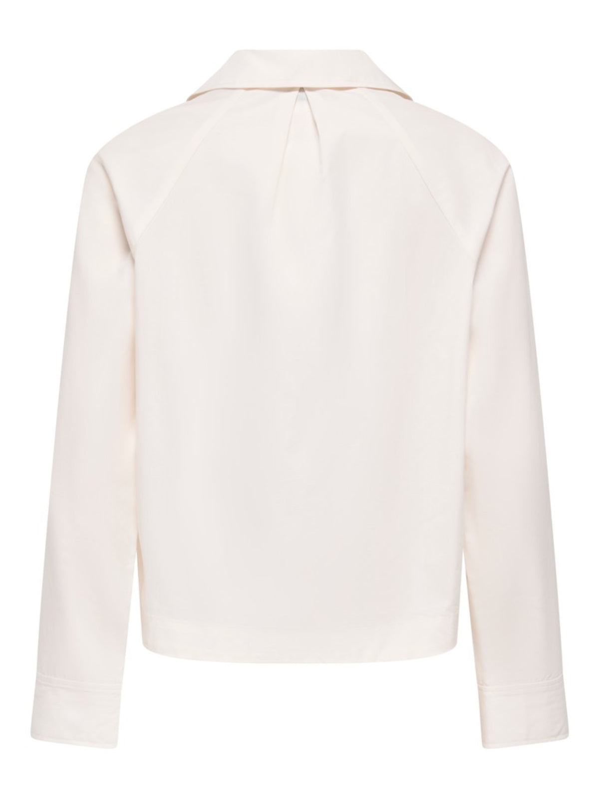 JDYMONILA Chemise en batiste coton et TENCEL™, col ouvert à revers — JDY — White — packshot, vue de dos 2 | Appart 17 Bruxelles
