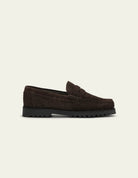 Hairy Suede Mocassins penny — Molé Brown — Les Deux