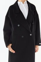 MURIEL Manteau long croisé — Noir — vue 2
