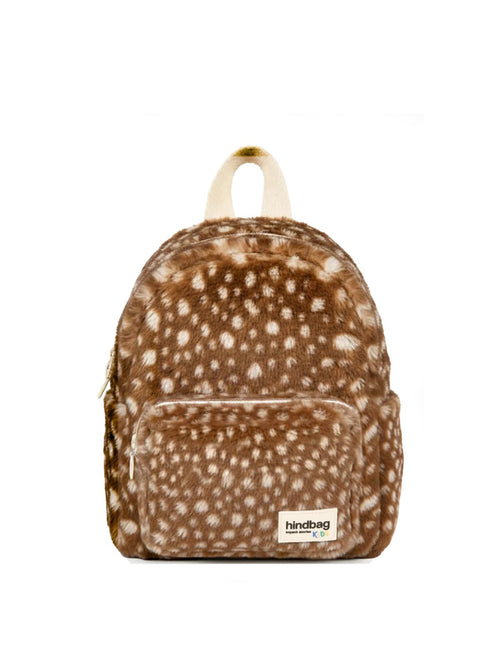 Hindbag Romy Sac à dos enfant (dès la maternelle) en fausse fourrure — Faon