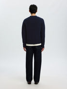 SLMCODY Cardigan col V en laine — Sky Captain — vue 4