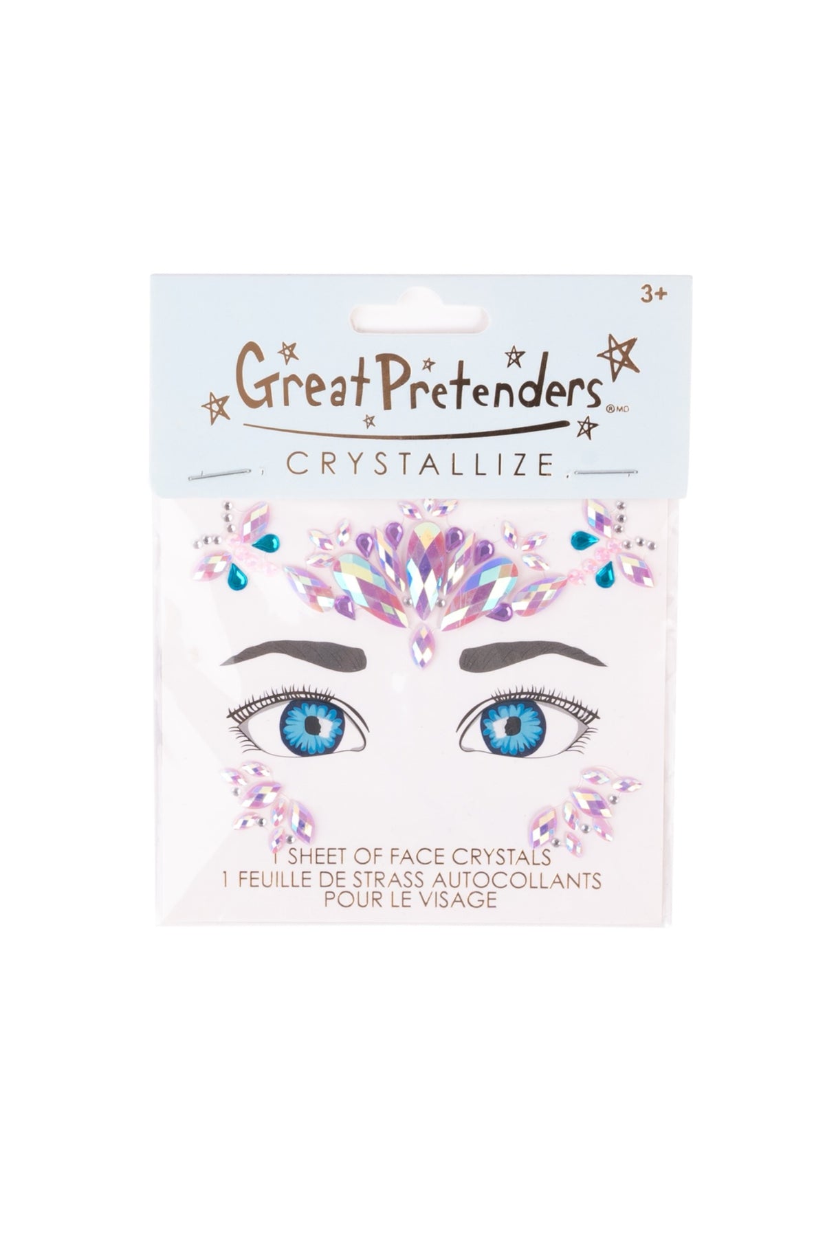 Strass autocollants pour le visage, papillons ou fée — Great Pretenders — Fairy Flutter — packshot | Appart 17 Bruxelles