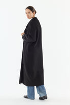 MURIEL Manteau long croisé — Noir — vue 6