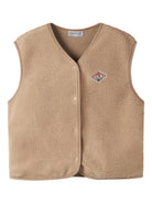 NKMOWE Gilet sans manches en teddy garçon — name it — Sesame — vue de face | Appart 17 Bruxelles