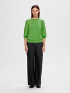 SLFTENNY 3/4 SWEAT TOP NOOS