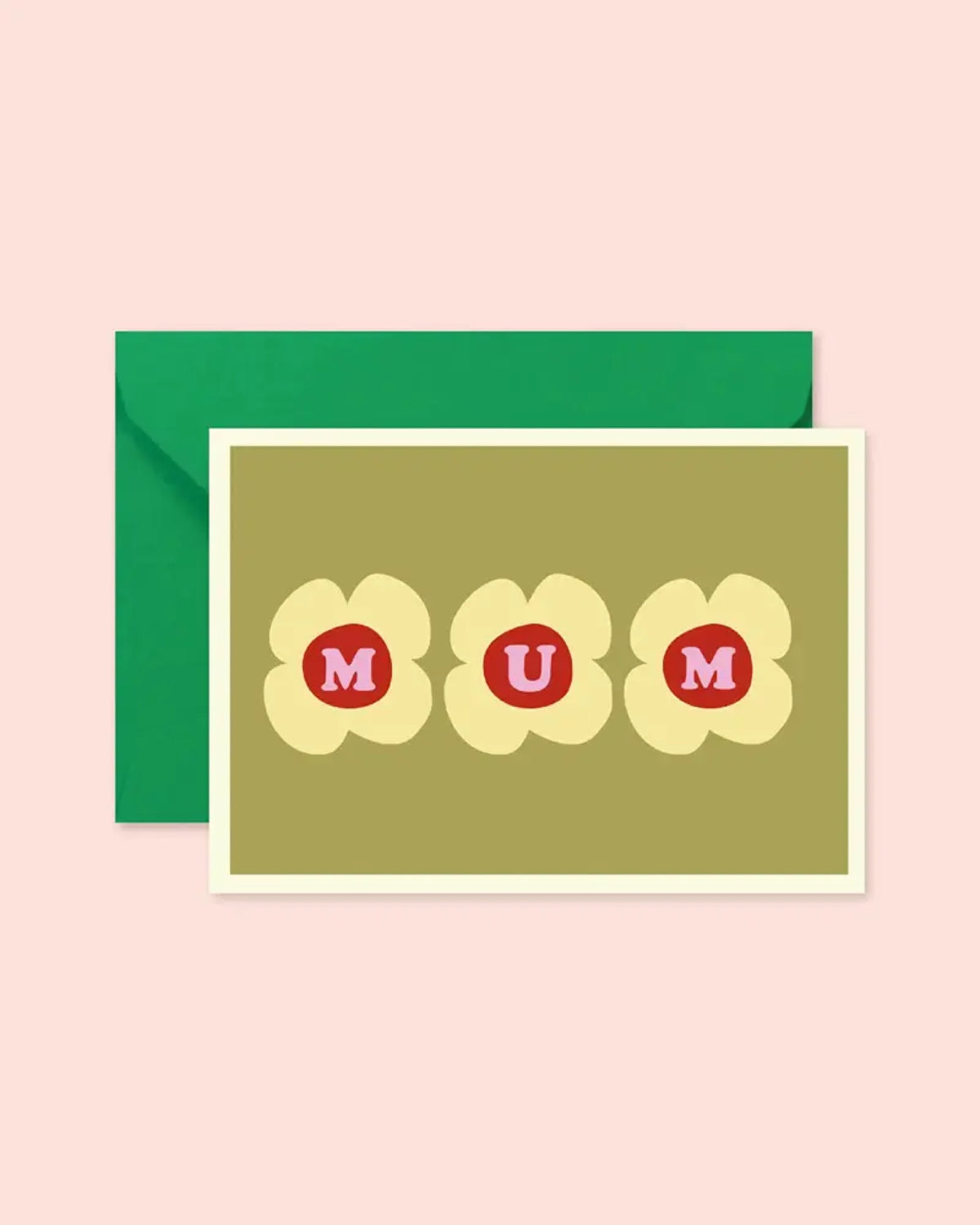 Carte fête des mères illustrée avec enveloppe — Ma Petite Vie — Mum — packshot | Appart 17 Bruxelles