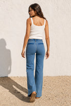 Jean flare Sonnya taille haute — Stone — vue 2