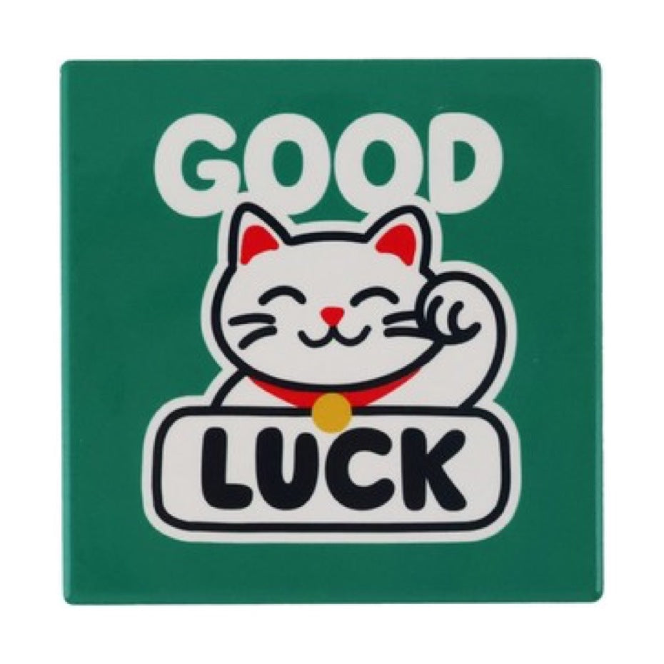 Sous-verre Tokyo Style en dolomie — ATELIER PISTACHE — Good Luck — packshot | Appart 17 Bruxelles