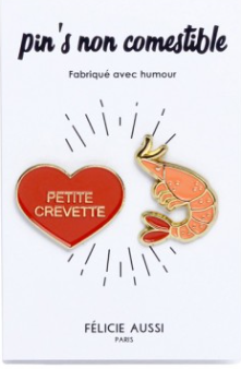 Pins Crevette — Felicie Aussi | Appart 17 Bruxelles