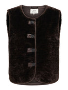 JDYASTA Gilet sans manches en fausse fourrure — JDY — Chocolate Torte — packshot | Appart 17 Bruxelles