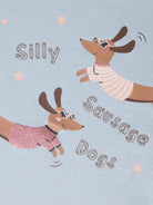 NMFVIX T-shirt manches longues imprimé fille — name it — Subdued Blue Sausage Dogs — autre vue 4 | Appart 17 Bruxelles