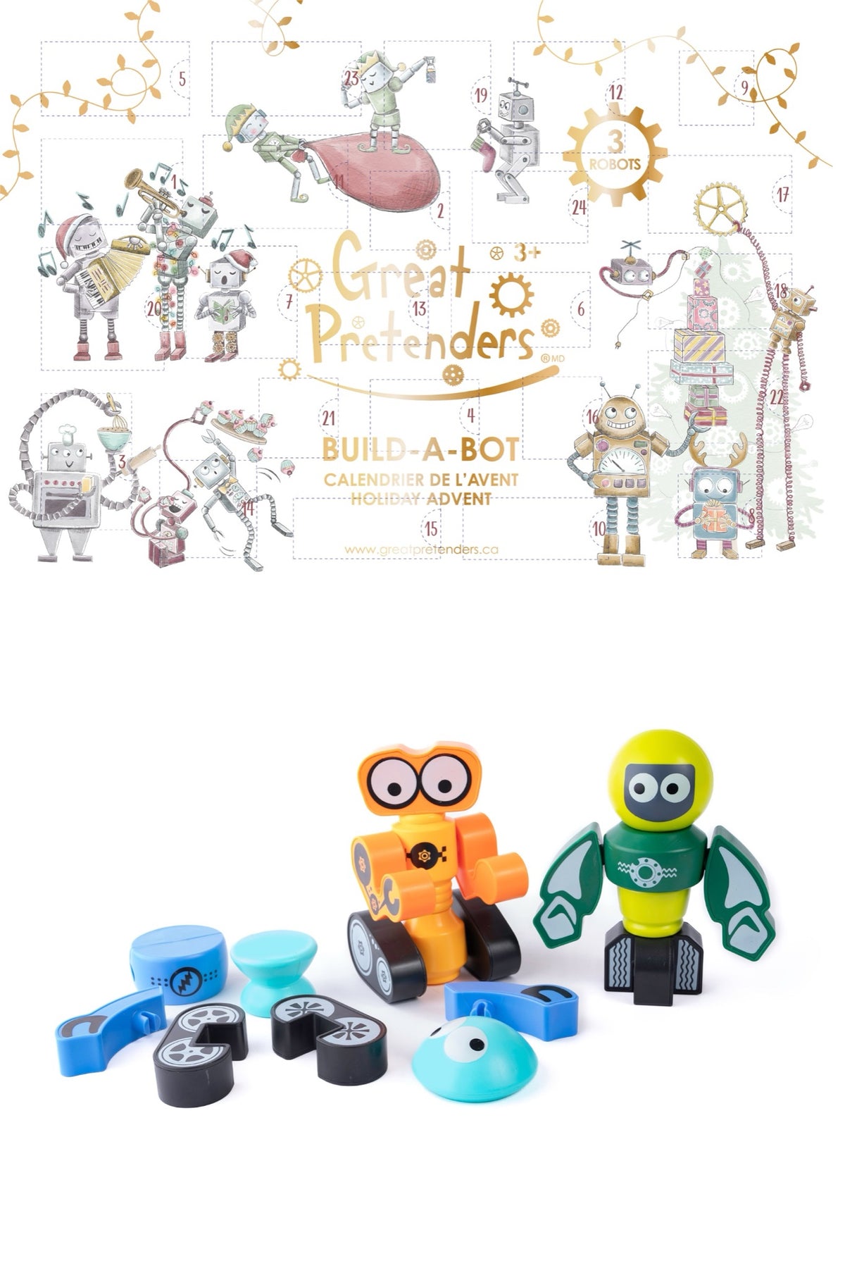 Calendrier de l'Avent robots à construire Build a Bot — Great Pretenders — Build a Bot — packshot | Appart 17 Bruxelles