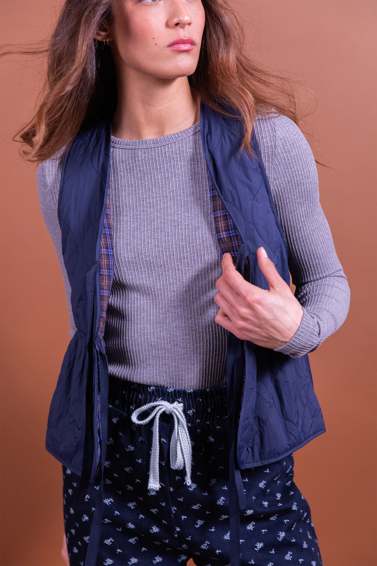 Veste légère Vassili bleue Laure plus Max