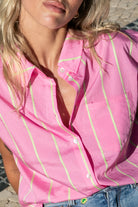 chemise-clipper-rose-rayures-fluo Rose rayures fluo