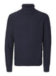SLHAXEL LS KNIT ROLL NECK NOOS — SELECTED HOMME BLACK — vue de face | Appart 17