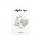 Duo de pin's « Lapin » — Félicie Aussi — Gris — photo produit | Appart 17 Bruxelles