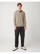 Quarter Zip Sweater — Brown Multi — vue 3