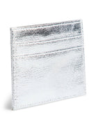 PCELSE Porte-cartes métallisé à message doré — Pieces — Silver Colour — vue de biais 2 | Appart 17 Bruxelles