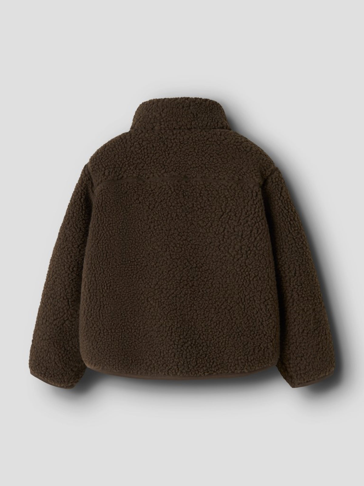 NMMNALO NIO Veste zippée en teddy garçon — Lil' Atelier — Dark Earth — autre vue 2 | Appart 17 Bruxelles