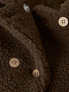 NMFNALO Manteau long en teddy fille — Lil' Atelier — Dark Earth — autre vue 4 | Appart 17 Bruxelles