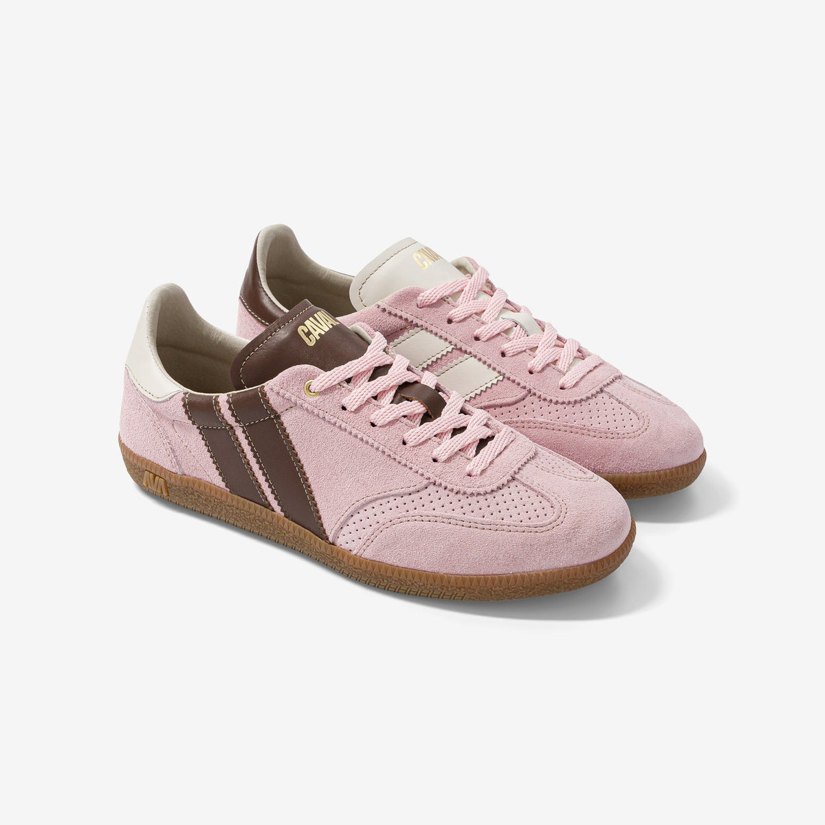CAVAL Pulse Snow Petal Baskets asymétriques en cuir rose poudré — CAVAL — Snow Petal — vue de profil 4 | Appart 17 Bruxelles