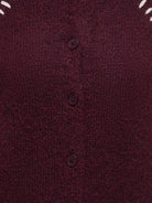 JDYZOEY ELLA Cardigan en maille à surpiqûres contrastées — JDY — Winetasting — gros plan matière 3 | Appart 17 Bruxelles