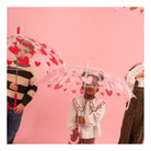 Parapluie enfant à cœurs — Atelier Wagram — Cœurs roses — autre vue 2 | Appart 17 Bruxelles