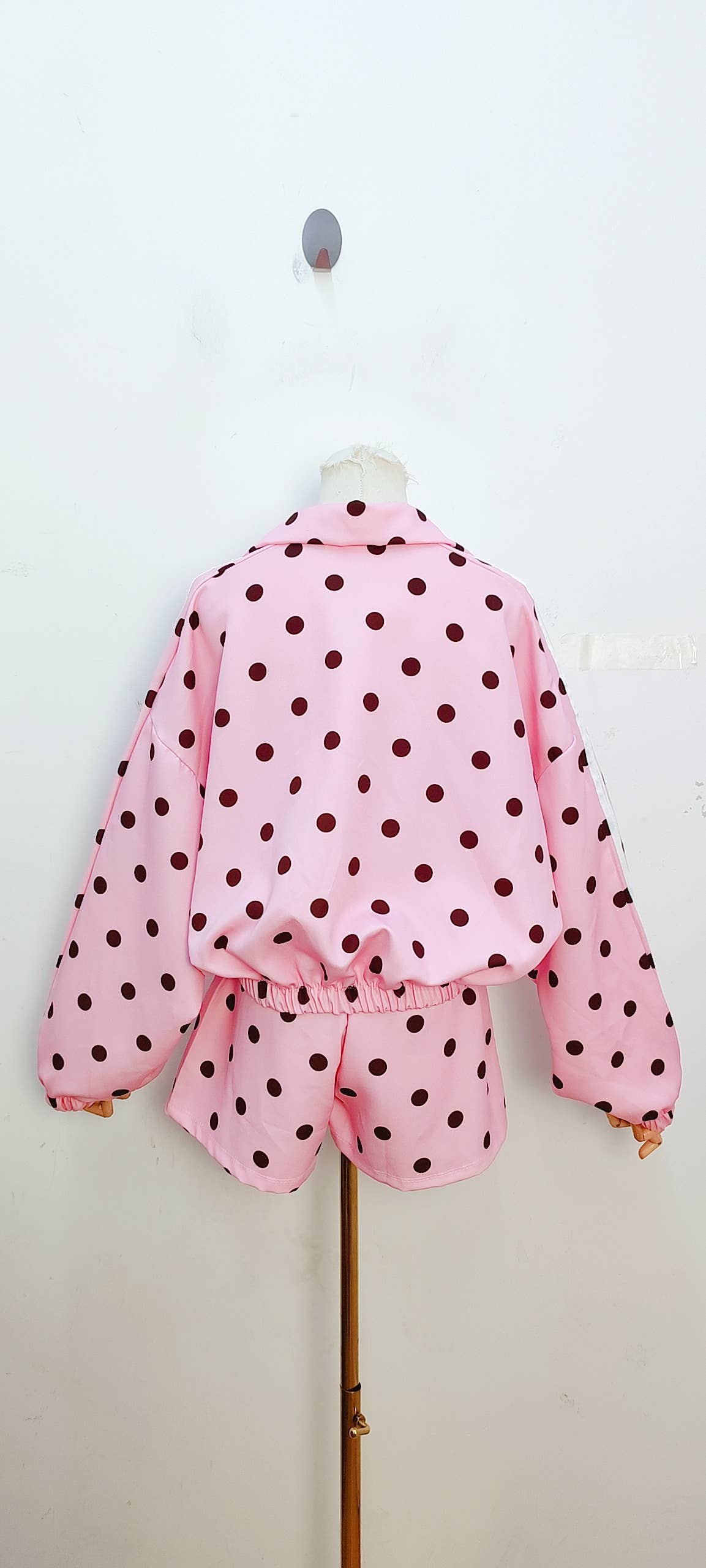 Ensemble veste et short à pois — Rose — vue 5 | Appart 17
