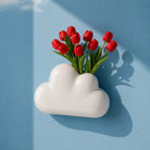 Vase Grand Nuage en céramique — Upside Stories — Blanc — mise en situation 3 | Appart 17 Bruxelles