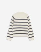 Ardenis Cardigan rayé col chemise en maille Milano — Grace & Mila — Écru — packshot, dos 8 | Appart 17 Bruxelles