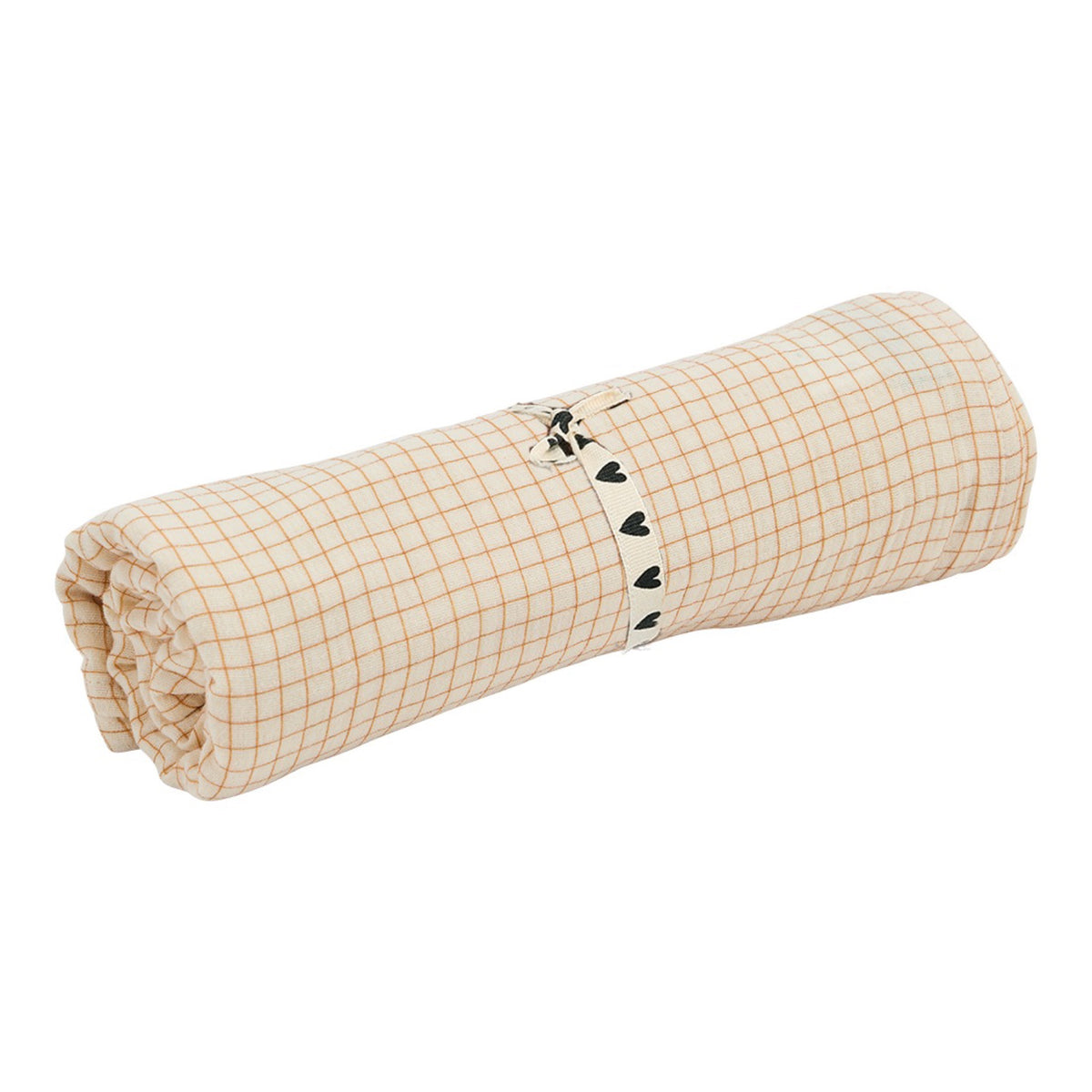 Lange en gaze de coton 105 × 105 cm — Atelier Wagram — Petits carreaux — packshot | Appart 17 Bruxelles