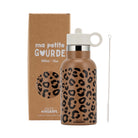 Gourde isotherme enfant 350 ml — Atelier Wagram — Caramel léopard — packshot | Appart 17 Bruxelles