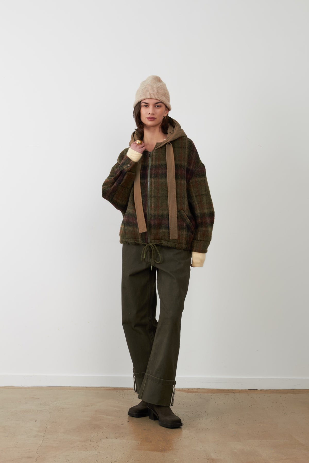 LESTER Veste à carreaux — Carreaux Vert — vue 2
