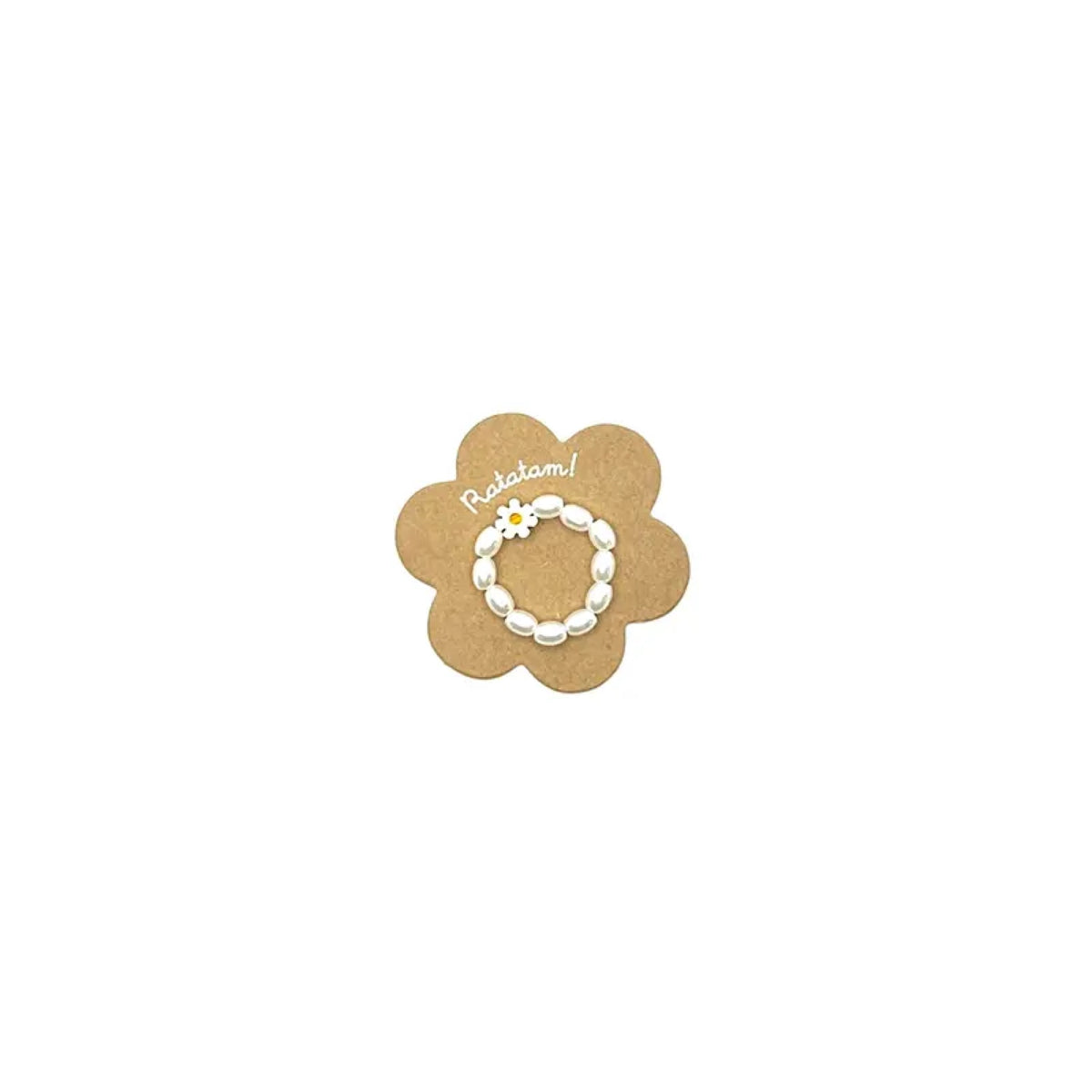 Bijoux Daisy perles et marguerites pour enfant — Ratatam Kids — Bague — packshot | Appart 17 Bruxelles